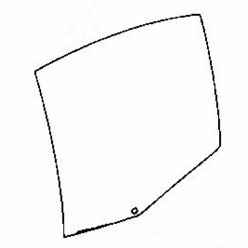 Rear Driver Side Door Glass BMW 330 4 Door Sedan 2001-2005