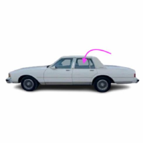 Rear Driver Side Door Glass Cadillac Cimarron 4 Door Sedan 1988-1994