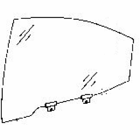 Rear Driver Side Door Glass Hyundai Sonata 4 Door Sedan 1999-2001