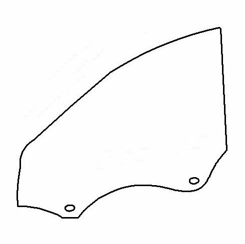 Rear Driver Side Door Glass Mercedes Benz C240 4 Door Sedan 2001-2005