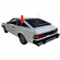 Rear Driver Side Quarter Glass Nissan 200SX 2 Door Hatchback 1980-1983