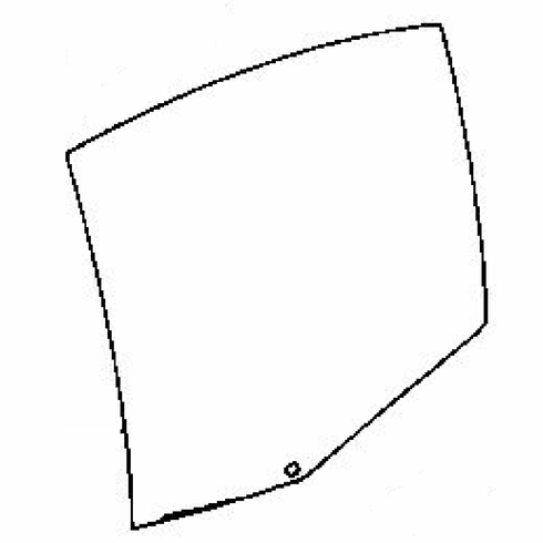 Rear Driver Side Vent Glass BMW 330 4 Door Sedan 2001-2005