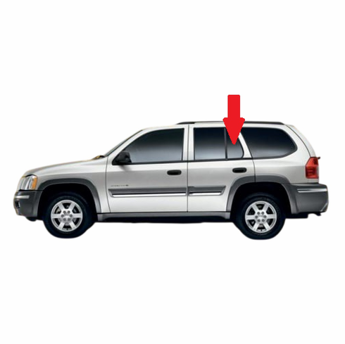 Rear Driver Side Vent Glass Isuzu Ascender 7 Passenger 4 Door Utility 2003-2006