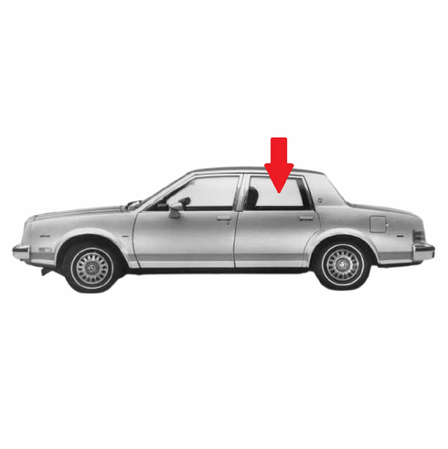 Rear Glass Driver Side Buick Apollo 1980 4 Door Sedan