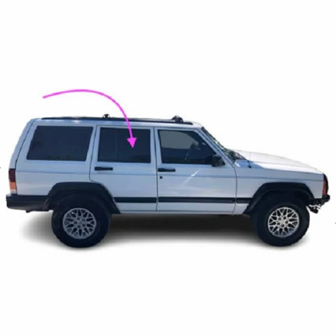 Rear Glass Passenger side Jeep Cherokee 1994-1997 4 Door Utility 
