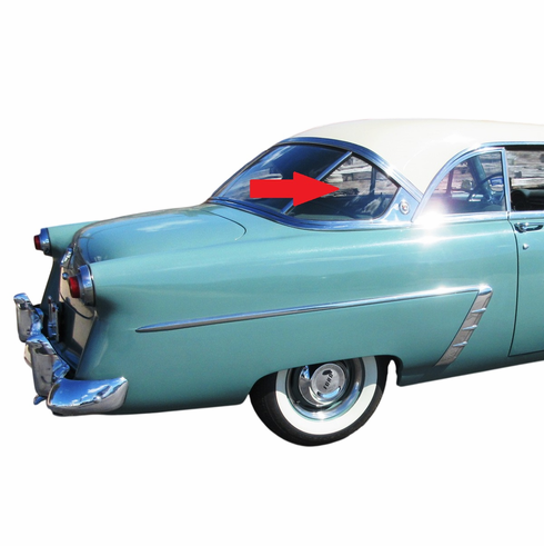 Rear Passenger Side Back Window Glass Ford Victoria 2 Door Coupe 1952