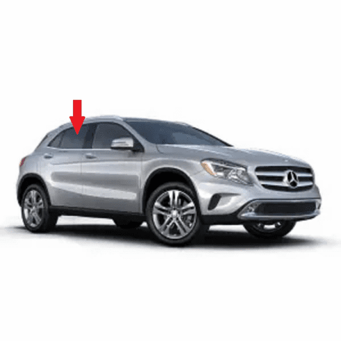 Rear Passenger Side Door Glass Mercedes Benz GLA 4 Door Utility 2015-2020