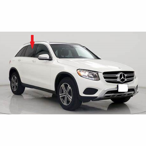 Rear Passenger Side Door Glass Mercedes Benz GLC Class 4 Door Utility 2016-2022