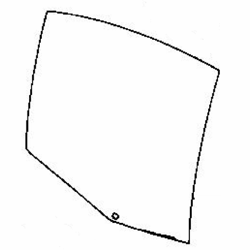 Rear Passenger Side Vent Glass BMW 330 4 Door Sedan 2001-2005