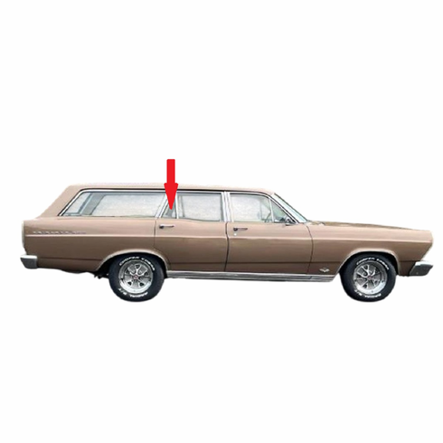 Rear Passenger Side Vent Glass Ford Fairlane 4 Door Station Wagon 1966-1970