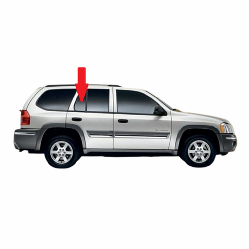 Rear Passenger Side Vent Glass Isuzu Ascender 7 Passenger 4 Door Utility 2003-2006