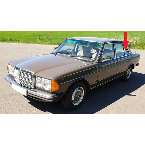 Rear Passenger Side Vent Glass Mercedes Benz 230 4 Door Sedan 1977-1978