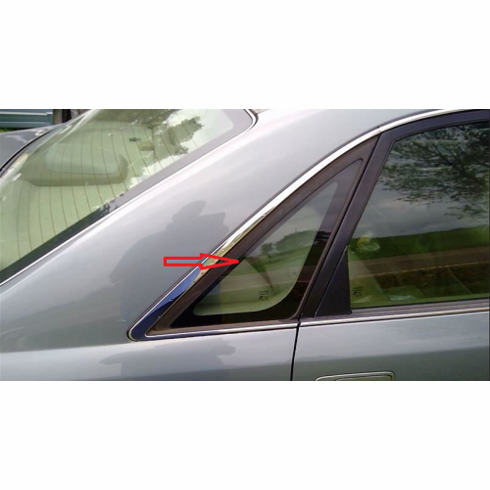 Rear Quarter Glass Passenger Side Toyota Avalon 2000-2005 4 Door Sedan