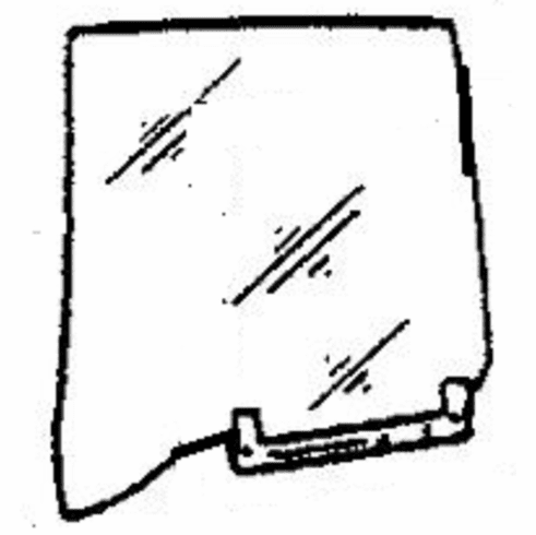 Rear Vent Glass Driver Side BMW 524 1985-1986 4 Door Sedan
