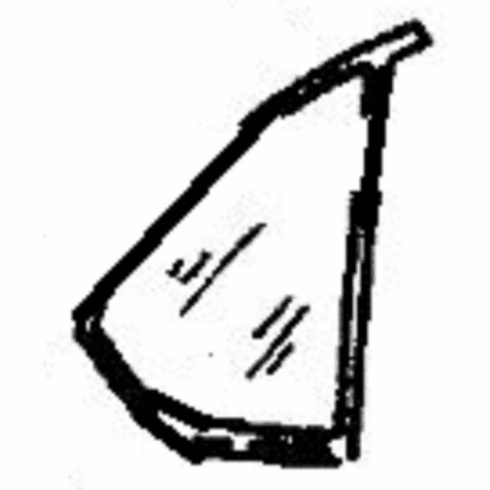 Rear Vent Glass Passenger Side BMW 528 1978-1988 4 Door Sedan