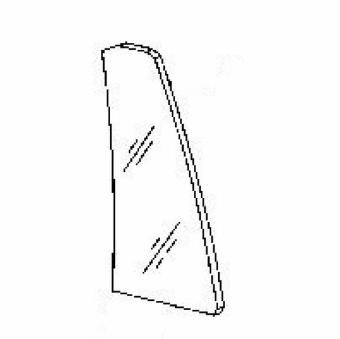 Rear Vent Glass Passenger Side Ford Escort 4DR Hatchback 82-90