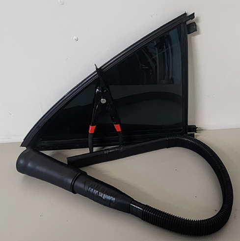 Rear Vent Glass Passenger Side Mercedes Benz S350 2013 4 Door Sedan, Encapsulated, Solar