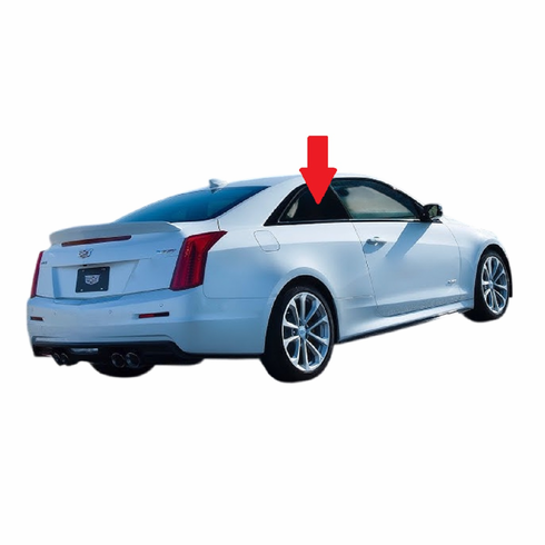 Right Quarter Glass Cadillac ATS 2 Door Coupe 2015-2019