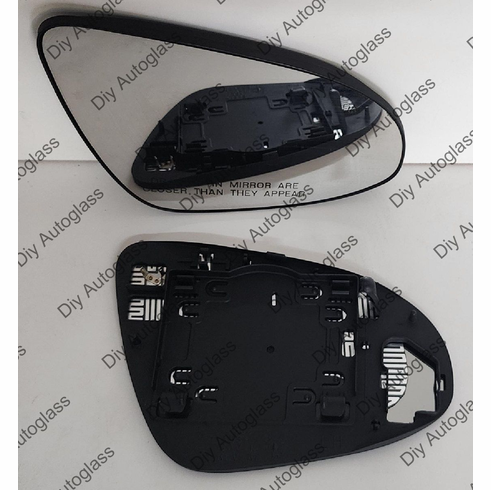 Toyota Camry 2012 2013 2014 Passenger Side Heated Mirror Glass W/Backing Plate