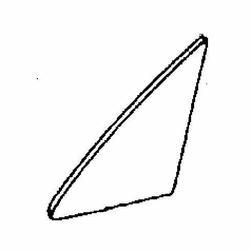 Vent Glass Driver Side Toyota 4Runner 1985-1989 2 Door Utility