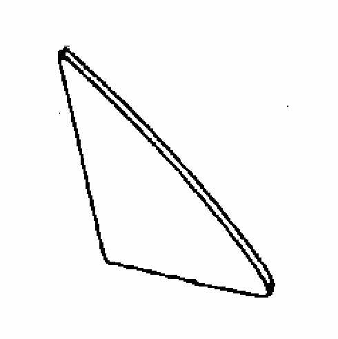 Vent Glass Passenger Side Toyota 4Runner 1985-1989 2 Door Utility