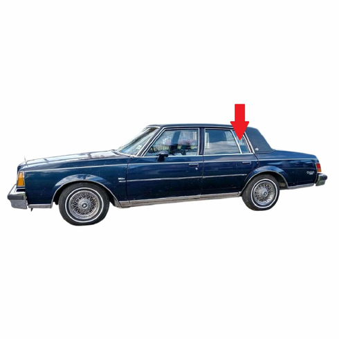 Vent Glass Rear Driver Side Buick Century 1980-1981 4 Door Sedan