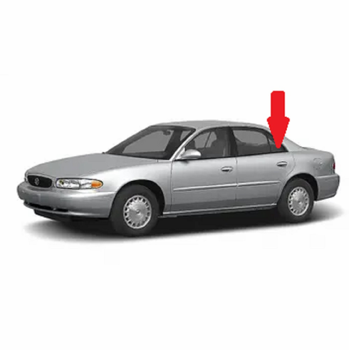 Vent Glass Rear Driver Side Buick Century 1997-2005 4 Door Sedan