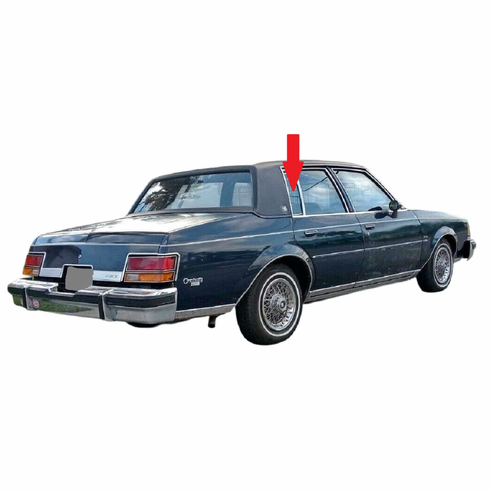 Vent Glass Rear Passenger Side Buick Century 1980-1981 4 Door Sedan