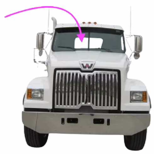 Windshield Front Glass Autocar Constructor 2 ACL64 Conventional Cab 1978-1987