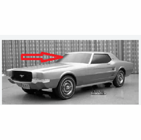 Windshield Front Glass Ford Mustang 2 Door Hardtop 1969-1970