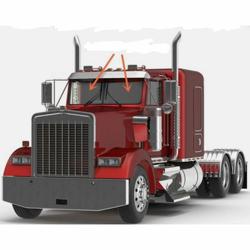 Windshield Front Glass Kenworth T300 Conventional Cab 1989-1991