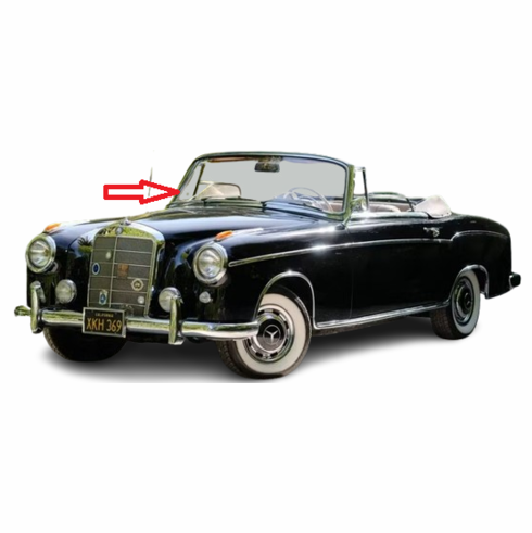 Windshield Front Glass Mercedes Benz 220S 2 Door Convertible 1956-1962