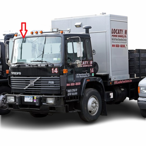 Windshield Front Glass Volvo FE6 Cabover 1986-1992
