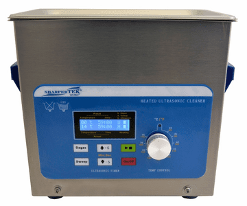 Heated Ultrasonic Cleaner XPS120-3L 9" x 5.5" x 4" (Tank L x W x Depth) with Sweep and Degas.