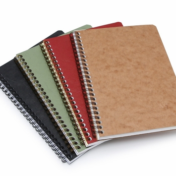 Clairefontaine Basics Large Spiral Bound Notebook (6 x 8.25) Black