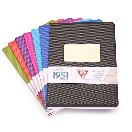 Clairefontaine Large Vintage Notebook (1951 Series) (5.75 x 8.25) ( Blue )