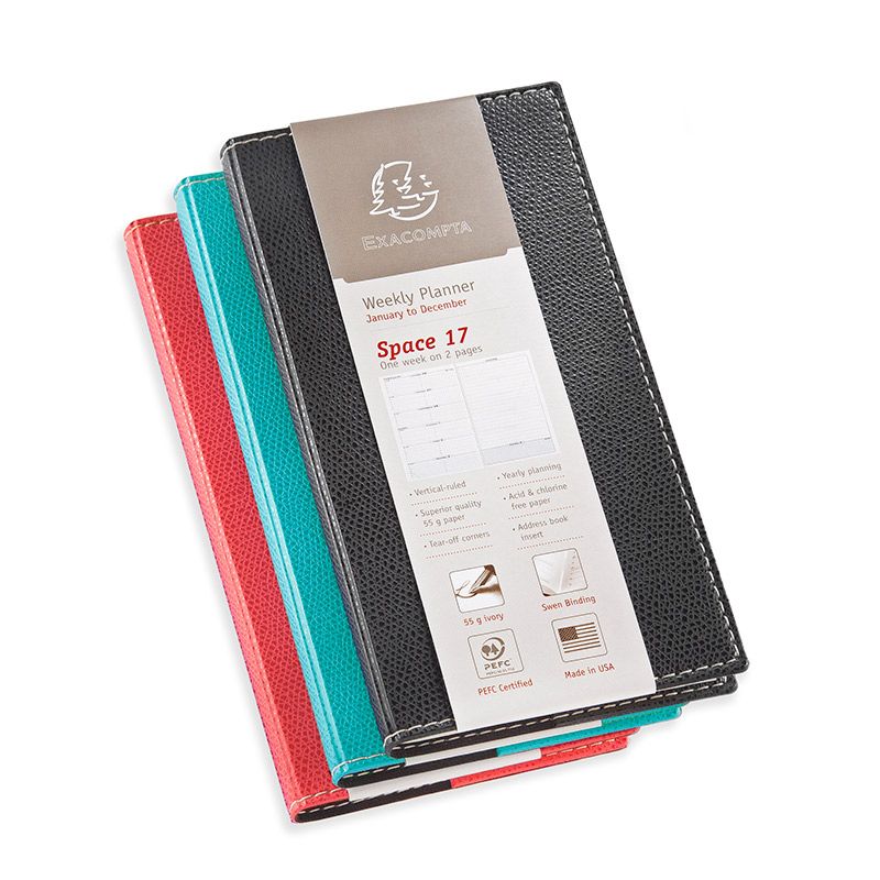 Quo Vadis 2023 Space 17 Weekly Planner with Club Cover (3.5 x 6.75)