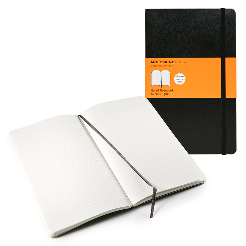 Moleskine Classic Large Soft Cover Notebook (5 x 8.25)