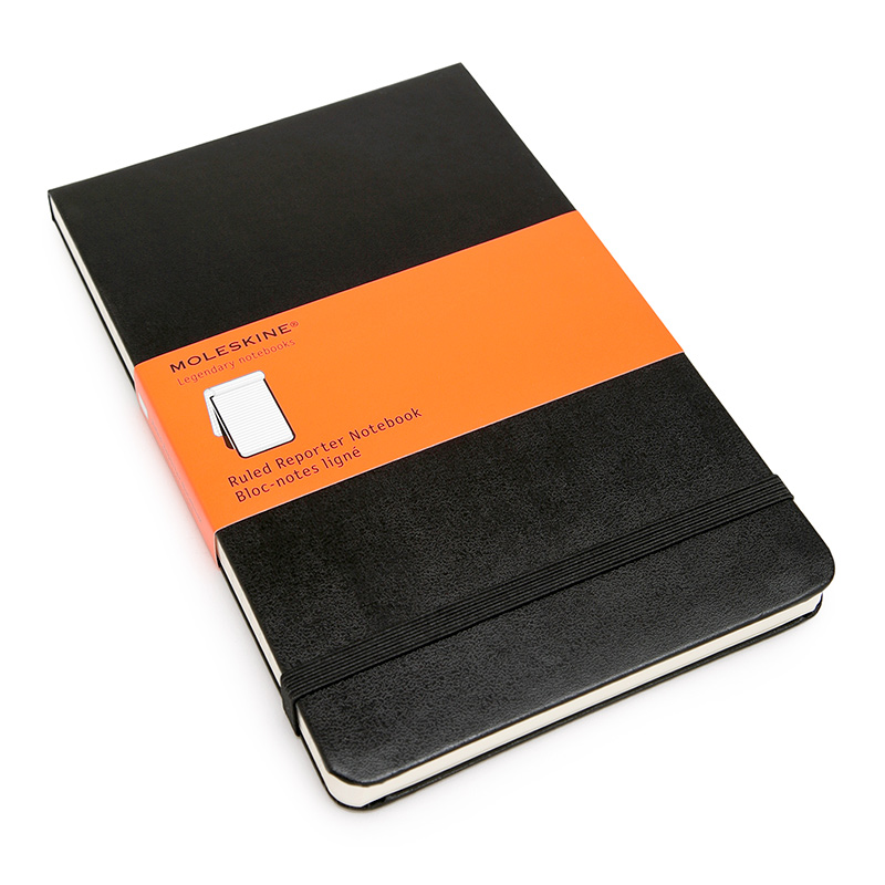 Moleskine Reporter Large Hard Cover Notebook (5 x 8.25)