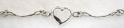 Heart Bar Link Anklet