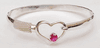 Heart Bracelet with stone Heart Bracelet with stone