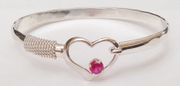 Heart Bracelet with stone