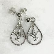 Hummingbird Teardrop Earrings