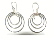 Tri-Circle Earrings