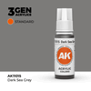 AK Interactive 11015 3Gen Acrylics AK11015 - Dark Sea Grey - Standard 18 ml