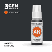 AK Interactive 11023 3Gen Acrylics AK11023 - Lead Grey - Standard 18 ml