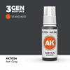 AK Interactive 11024 3Gen Acrylics AK11024 - Ash Grey - Standard 18 ml