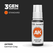 AK Interactive 11025 3Gen Acrylics AK11025 - German Grey - Standard 18 ml