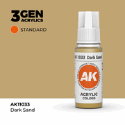 AK Interactive 11033 3Gen Acrylics AK11033 - Dark Sand - Standard 18 ml