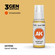 AK Interactive 11035 3Gen Acrylics AK11035 - Sand Yellow - Standard 18 ml